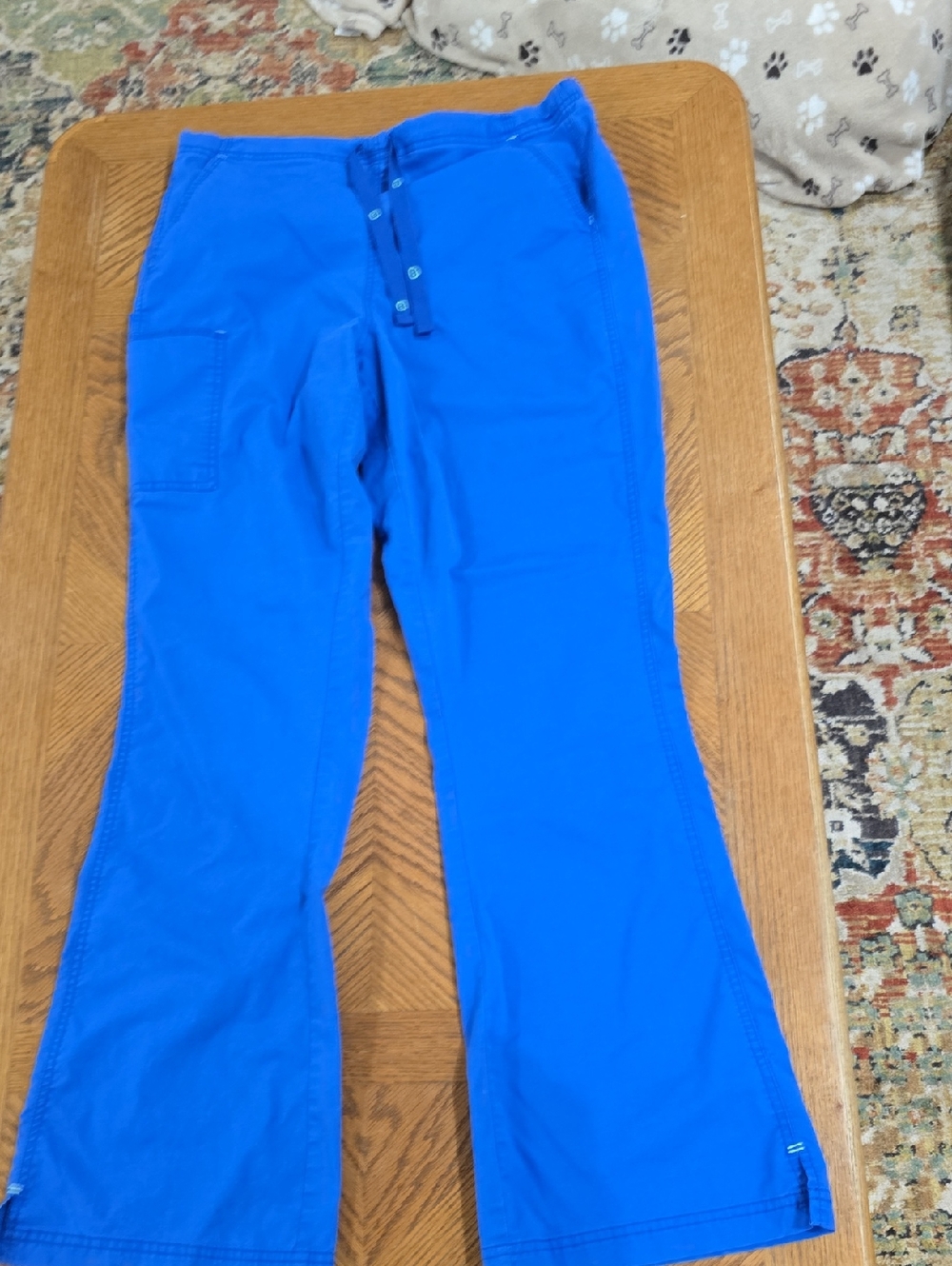 Spread Good Cheer Bright Royal Blue Lightweight Scrub Pants
